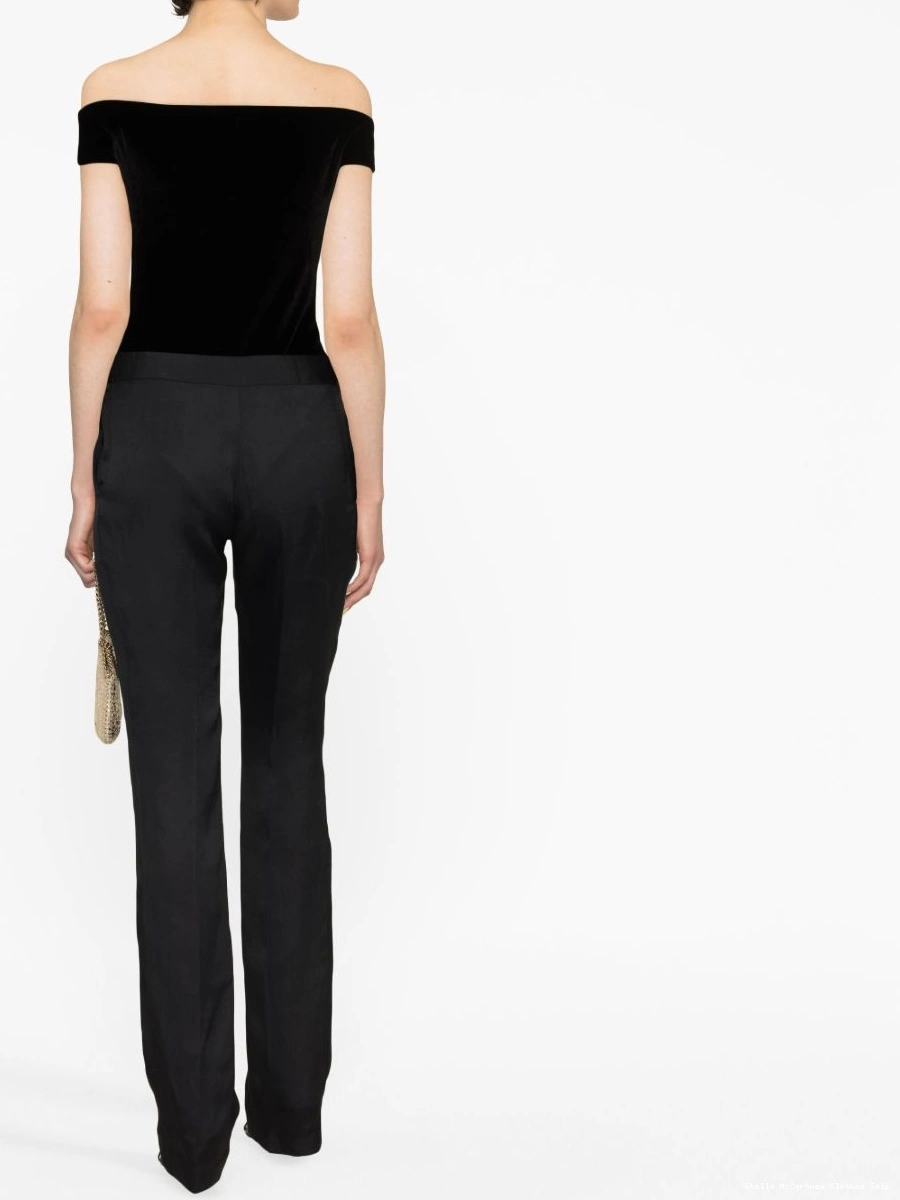 Affordable Stella trousers McCartney low-rise straight-leg Women 0710